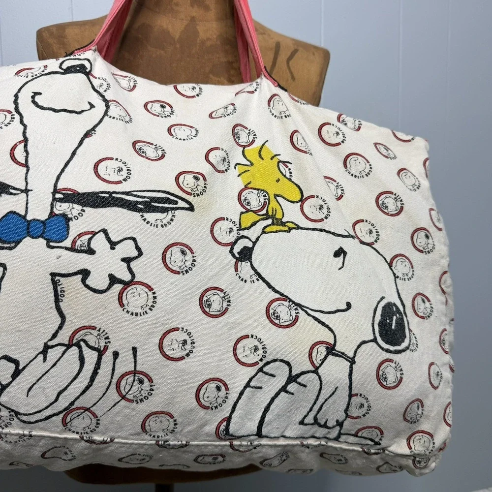 80s Vintage Charlie Brown Peanuts travel duffle bag